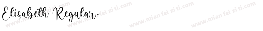 Elisabeth Regular字体转换